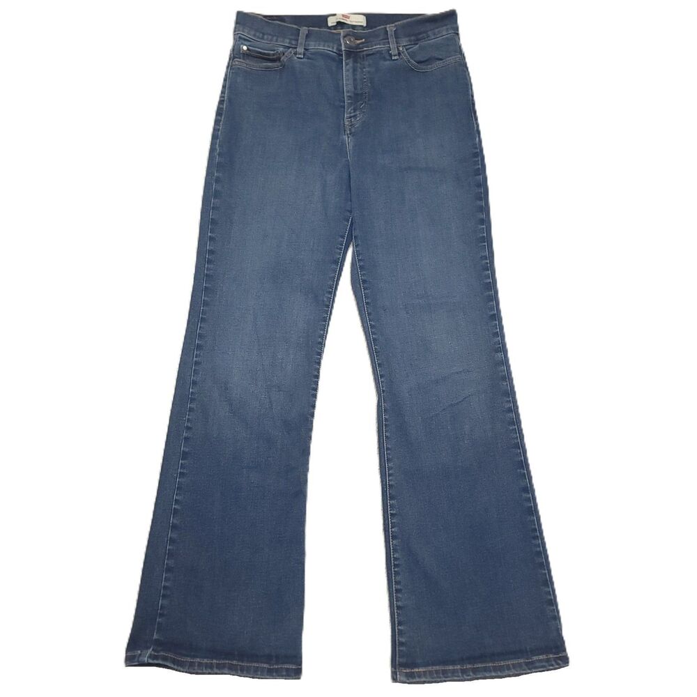 Levis Perfectly Slimming 512 Bootcut Jeans Womens 10 S Stretch Blue Denim Pants